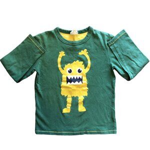 Mini Boden Boys Monster Tee Long Sleeves | Green